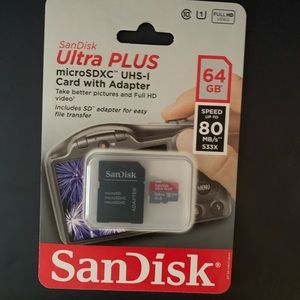 San disk ULTRA PLUS . 64gb. Speed up to 80